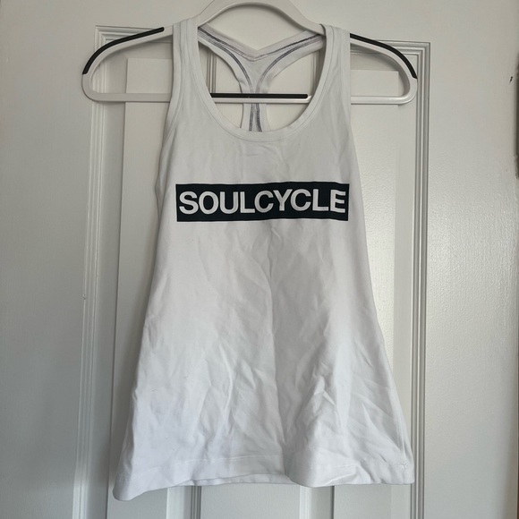 Lululemon SoulCycle Power Y V-Back White Tank Top - Picture 1 of 4